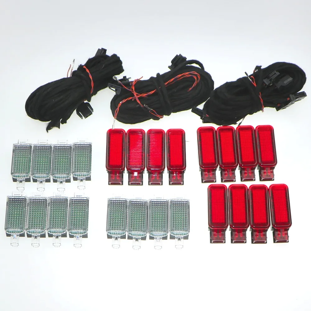 3Set Door Plate Warning Light + LED Interior Footwell Lights + Cable Harness For Q3 Q5 Q7 A3 A4 S4 A6 S6 RS7 3AD947409 8KD947411
3Set Door Plate Warning Light + LED Interior Footwell Lights + Cable Harness For Q3 Q5 Q7 A3 A4 S4 A6 S6 RS7 3AD947409 8KD947411