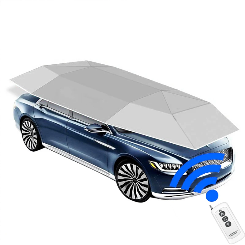 Car Sunshade Roof Sunscreen Heat Insulation Hail Proof Leaves Outdoor Parking Sunshade Mobile Garage Automatic Umbrella Fold
Car Sunshade Roof Sunscreen Heat Insulation Hail Proof Leaves Outdoor Parking Sunshade Mobile Garage Automatic Umbrella Fold
