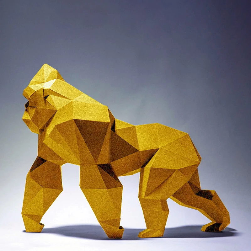 Набор бумажных моделей Gorilla Paper для ползания, 60 см, 3D Пазлы для рукоделия, домашний декор, декор комнаты, скульптура, реквизит, детские игрушки
Набор бумажных моделей Gorilla Paper для ползания, 60 см, 3D Пазлы для рукоделия, домашний декор, декор комнаты, скульптура, реквизит, детские игрушки