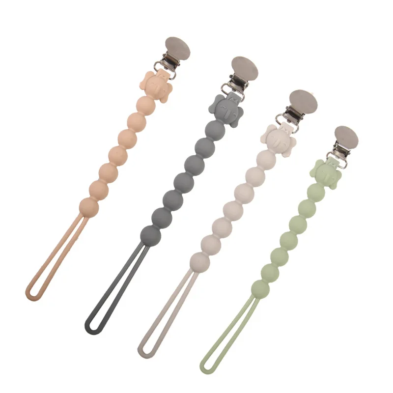 Baby Dental Gum Anti Drop Elasticity Chain Food Grade Silicone Bead Elephant Pacifier Chain Stainless Steel Buckle Pacifier Clip
Baby Dental Gum Anti Drop Elasticity Chain Food Grade Silicone Bead Elephant Pacifier Chain Stainless Steel Buckle Pacifier Clip