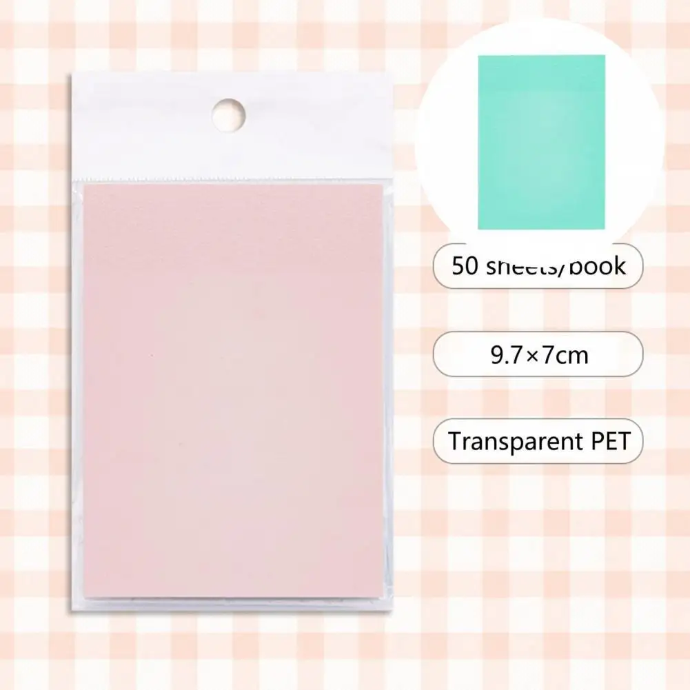 50 Sheets Practical Notes Paper Clear Lightweight Memo Paper Easy Post Management Memo Pad
50 Sheets Practical Notes Paper Clear Lightweight Memo Paper Easy Post Management Memo Pad