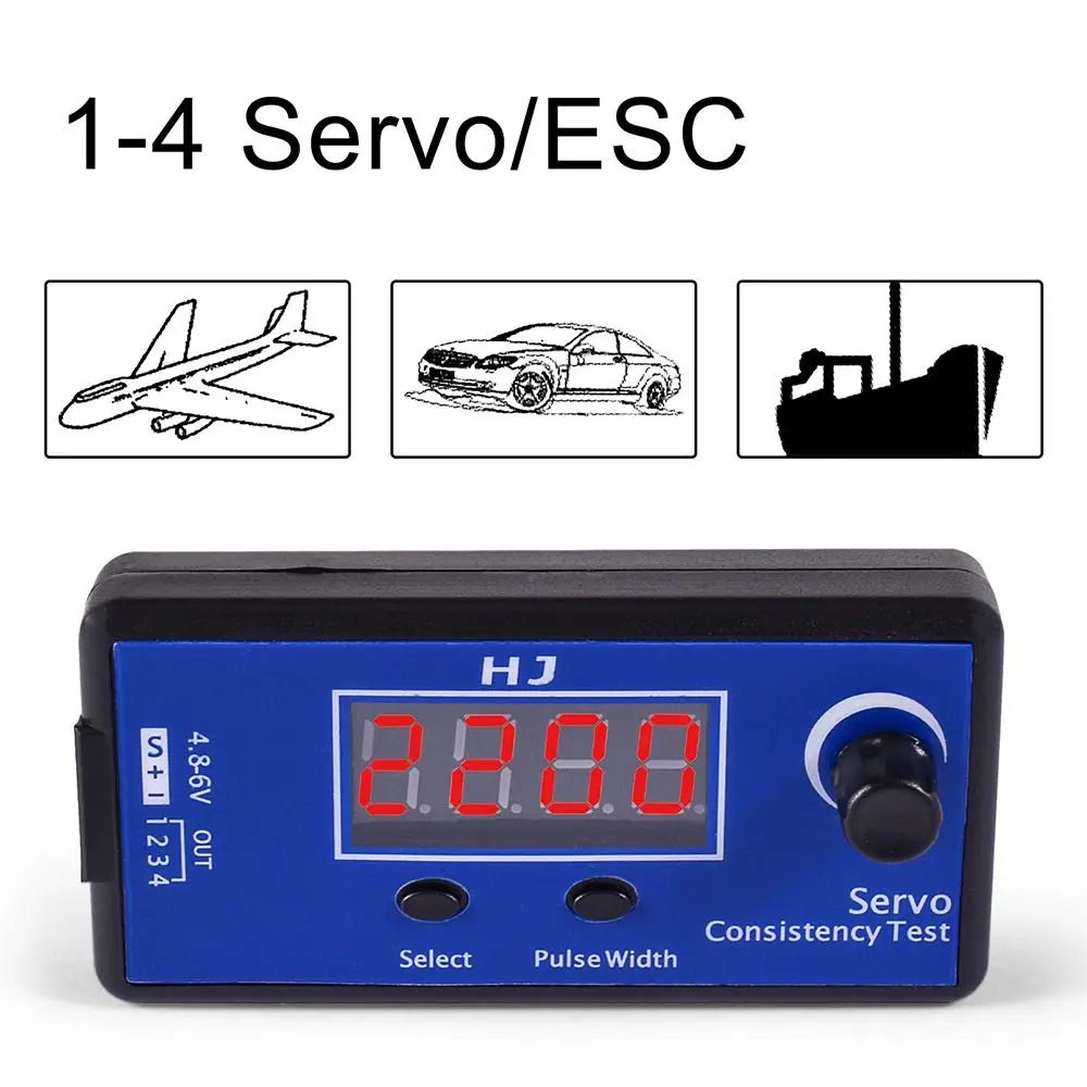 DC 4.8~6V RC Servo Tester Tester 3 Modes ESC Consistency Tester Digital Display Digital Speed Controller
DC 4.8~6V RC Servo Tester Tester 3 Modes ESC Consistency Tester Digital Display Digital Speed Controller