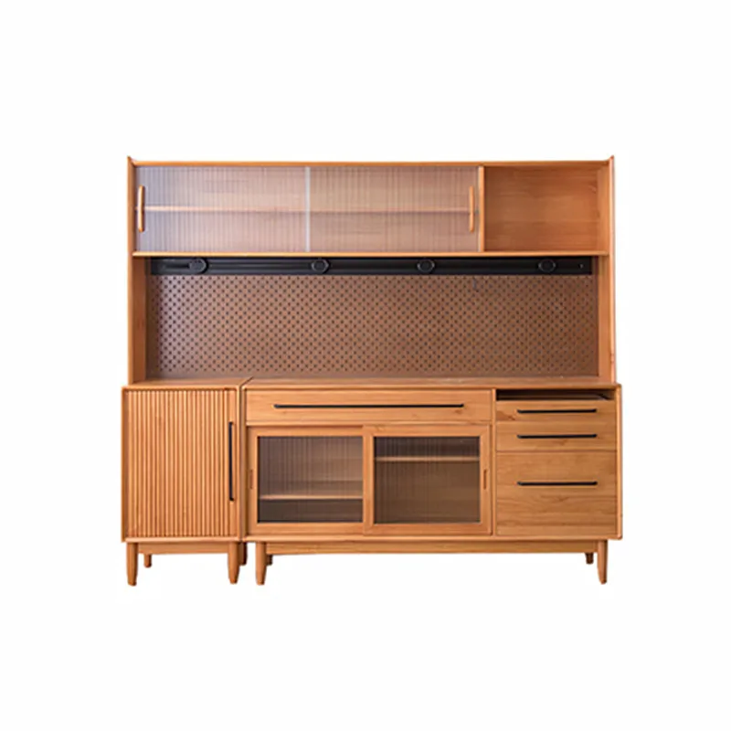 Dining edge integrated wall tea cabinet household solid wood hole plate high cabinet locker
Dining edge integrated wall tea cabinet household solid wood hole plate high cabinet locker
