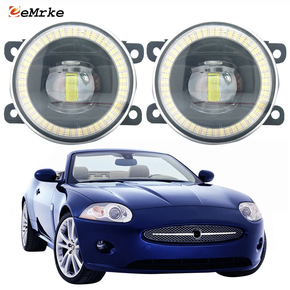 LED Angel Eye DRL Daytime Running Lamp for Jaguar XK ii Convertible Coupe X150 2006-2009 Fog Lights Assembly with Lens 2 Pcs
LED Angel Eye DRL Daytime Running Lamp for Jaguar XK ii Convertible Coupe X150 2006-2009 Fog Lights Assembly with Lens 2 Pcs