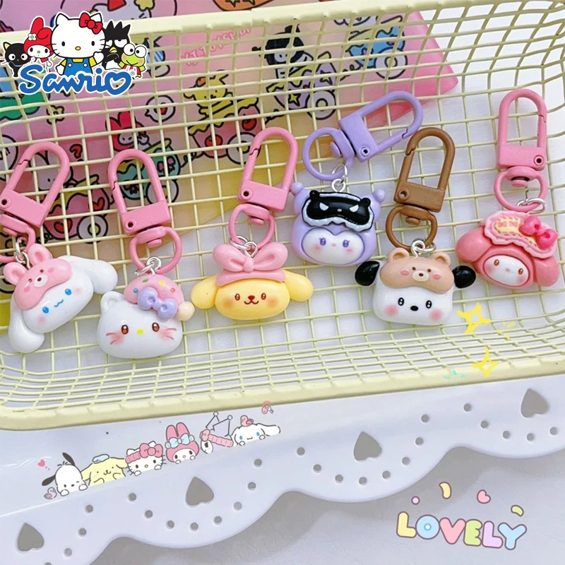 Sanrio Anime Hello Kitty Keychain Kawaii My Melody Pochacco Kuromi Cinnamonroll School Bag Pendant Keychain Girl Gift
Sanrio Anime Hello Kitty Keychain Kawaii My Melody Pochacco Kuromi Cinnamonroll School Bag Pendant Keychain Girl Gift