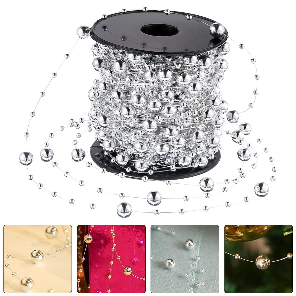 Fishing Line String Beads Faux Pearl Garland Chain Crafts DIY Strand Christmas Tree Plastic Strands
Fishing Line String Beads Faux Pearl Garland Chain Crafts DIY Strand Christmas Tree Plastic Strands