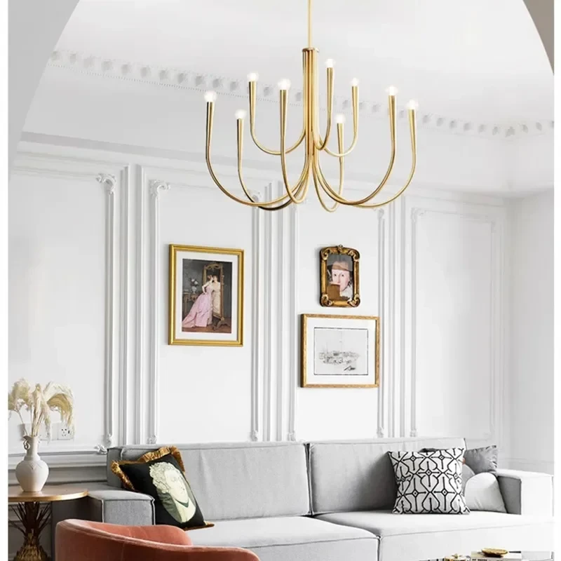 BUYBAY Copper Led Chandelier Dining Living Room Gold Chandelier Luxury Led Ceiling Lamp Kitchen Decoration Lighting E14 Lustre
BUYBAY Copper Led Chandelier Dining Living Room Gold Chandelier Luxury Led Ceiling Lamp Kitchen Decoration Lighting E14 Lustre