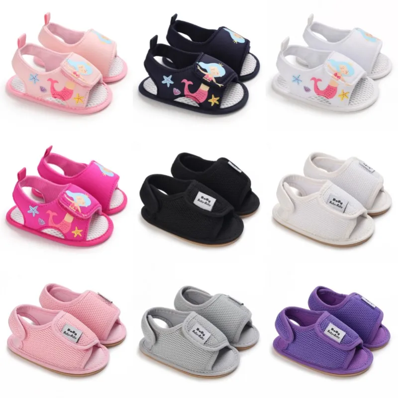 

Baby Shoes Anti-slip Breathable Infant Crib Floor Socks with Rubber Sole for Children Girls Boys Mesh Shoes Soft Bottom Slippers