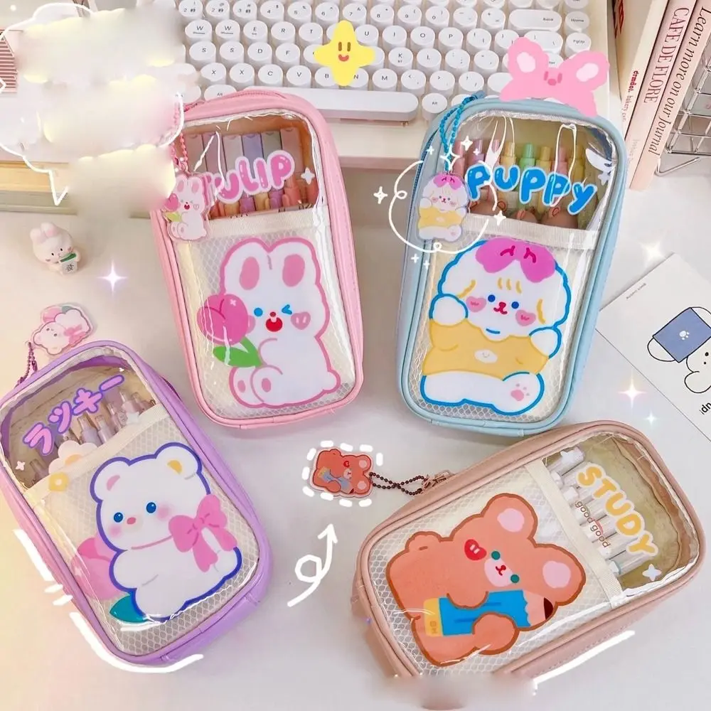 Pouch Large Capacity Learning Stationery Rabbit Pen Bag Pencil Bag Zipper Pouch Bear Pencil Case Transparent Pen Bag
Pouch Large Capacity Learning Stationery Rabbit Pen Bag Pencil Bag Zipper Pouch Bear Pencil Case Transparent Pen Bag