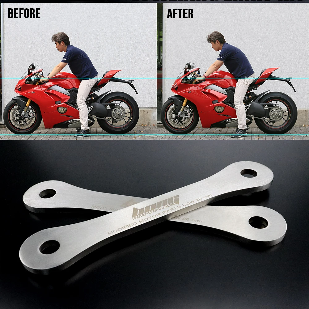 Lowering Links Kit For DUCATI Panigale V4 V4S StreetFighter V4 Motorcycle Rear Cushion Lever Connecting Plate Adjustable
Lowering Links Kit For DUCATI Panigale V4 V4S StreetFighter V4 Motorcycle Rear Cushion Lever Connecting Plate Adjustable