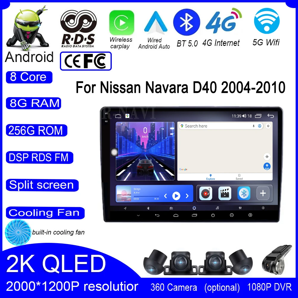 Автомобильный проигрыватель 9 lnch для Nissan Navara D40 2004-2010 Android 14, Wi-Fi, 4G, GPS, IPS, QLED, радио, мультимедиа, видео, GPS-навигация
Автомобильный проигрыватель 9 lnch для Nissan Navara D40 2004-2010 Android 14, Wi-Fi, 4G, GPS, IPS, QLED, радио, мультимедиа, видео, GPS-навигация