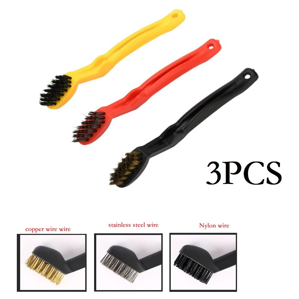 3pcs Mini Remove Rust Brush Brass Cleaning Polishing Metal Brushes Brass Wire Steel Wire Nylon Brush Clean Tools Toothbrush
3pcs Mini Remove Rust Brush Brass Cleaning Polishing Metal Brushes Brass Wire Steel Wire Nylon Brush Clean Tools Toothbrush