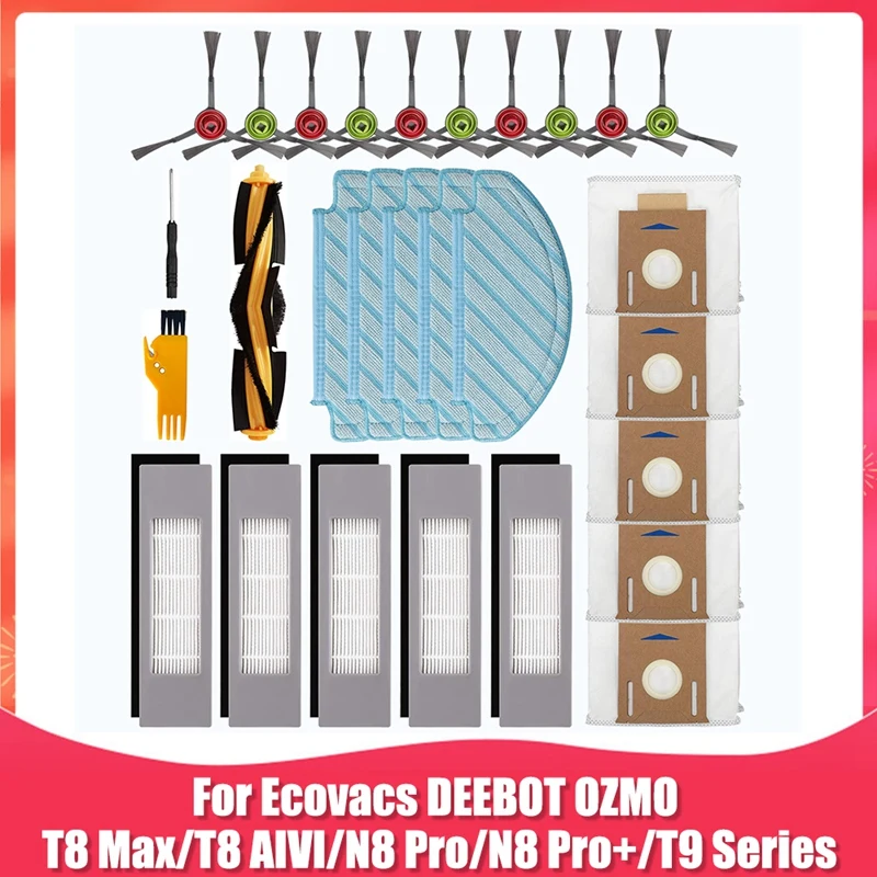 

Набор аксессуаров для робота-пылесоса Ecovacs DEEBOT OZMO T8 Max T8 AIVI T8 T9 Series N8 Pro N8 Pro