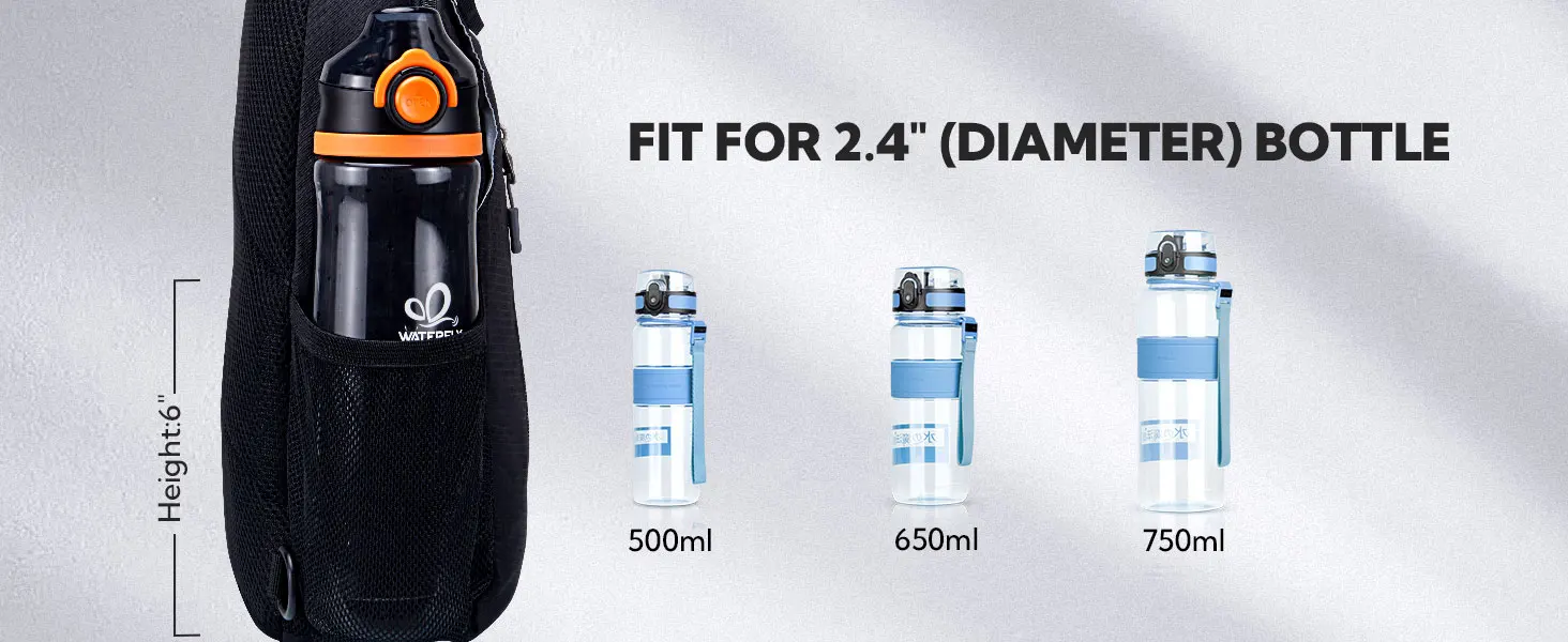 WATERFLY Sling Bag Chest Pack Shoulder Crossbody Sling Backpack For Women Men Travel Hiking Chest Bag Daypack WATERFLY Sling Bag Chest Pack Shoulder Crossbody Sling Backpack For Women Men Travel Hiking Chest Bag Daypack