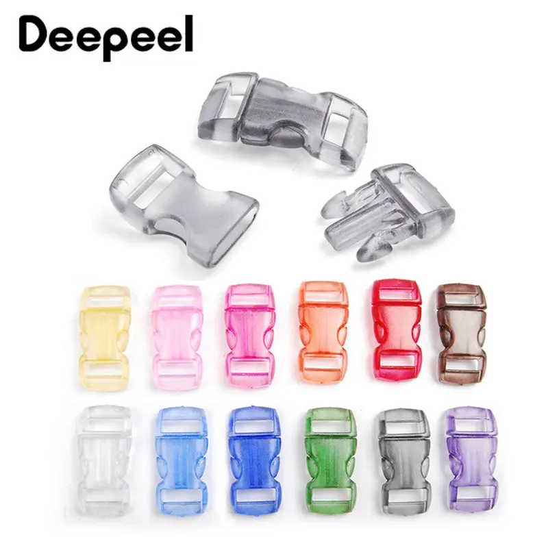 50Pcs 10mm Plastic Side Release Buckle Adjust Transparent Clasp Bag Strap Belt Paracord Webbing Dog Collar Sewing Accessories
50Pcs 10mm Plastic Side Release Buckle Adjust Transparent Clasp Bag Strap Belt Paracord Webbing Dog Collar Sewing Accessories