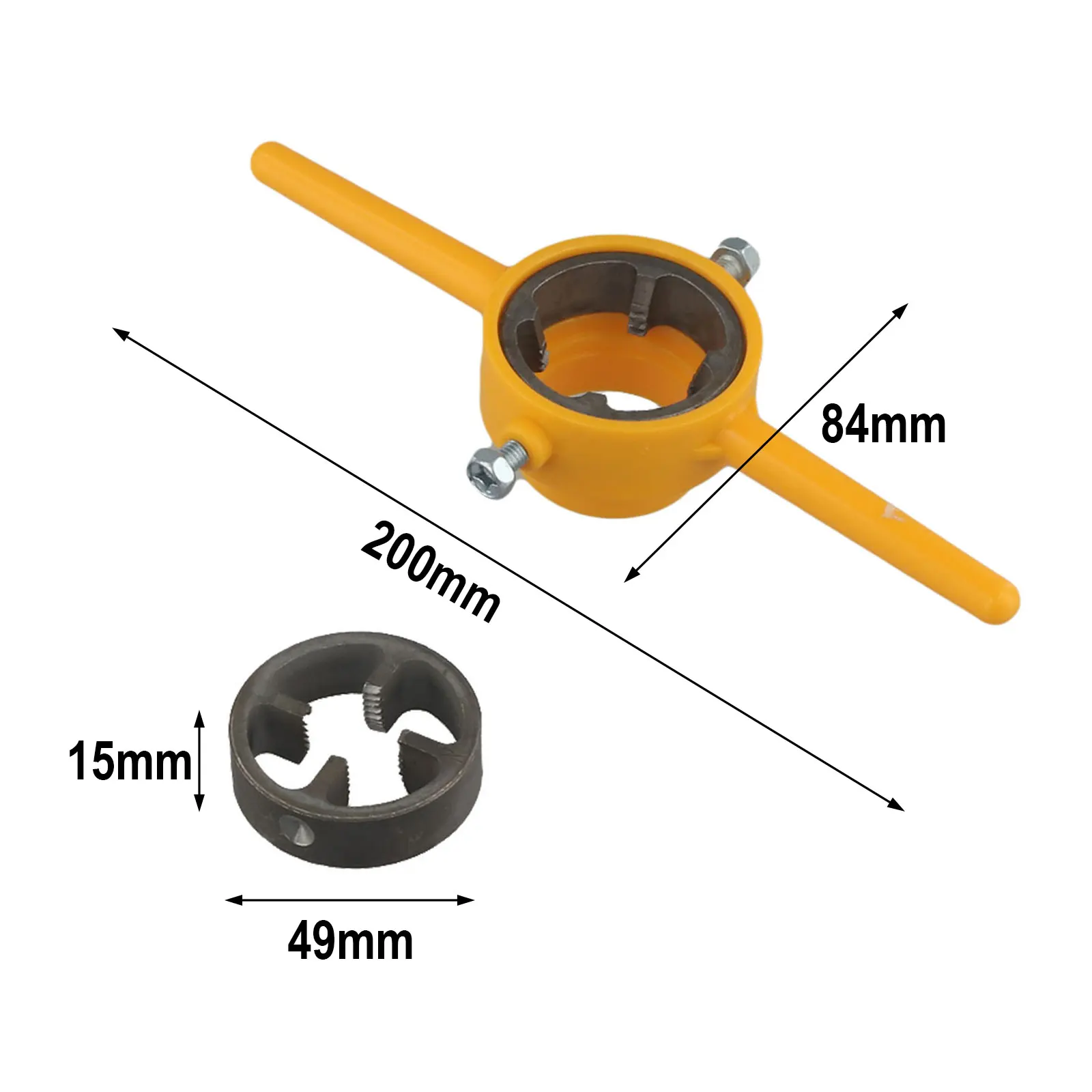 6pcs Manual Pipe Threader 1/2 3/4 1Inch Plumbing PVC Thread Tool Maker Screw Die 200mm Total Length Water Pipes
6pcs Manual Pipe Threader 1/2 3/4 1Inch Plumbing PVC Thread Tool Maker Screw Die 200mm Total Length Water Pipes