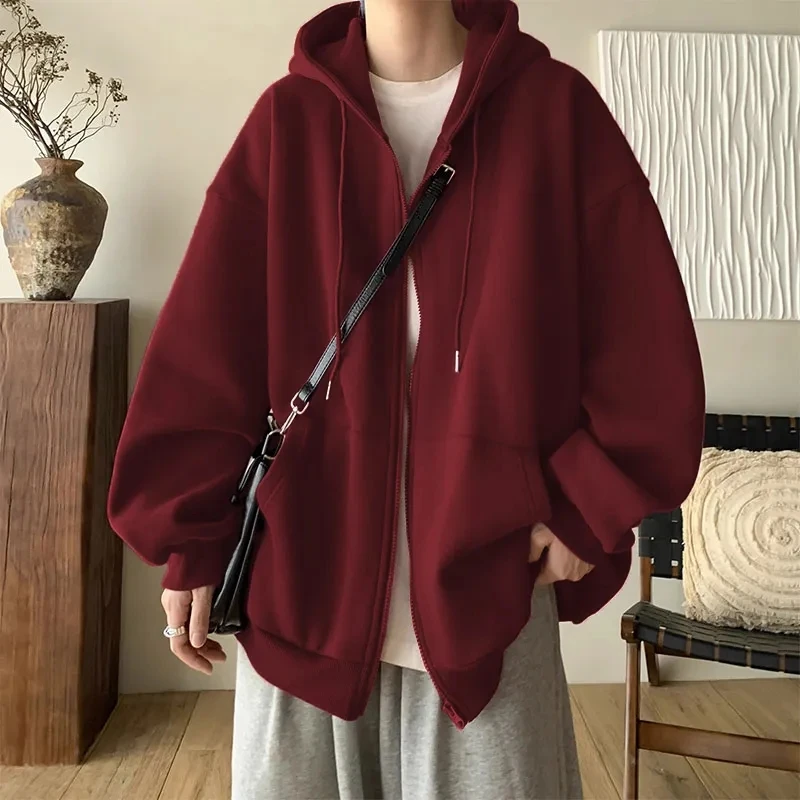 Cotton Zipper Cardigan Men Spring Autumn Winter Tide Loose Casual American Retro Lazy Hundred Hooded Jacket Soft and Comfortable
Cotton Zipper Cardigan Men Spring Autumn Winter Tide Loose Casual American Retro Lazy Hundred Hooded Jacket Soft and Comfortable