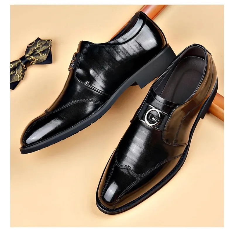 

Мужские кожаные туфли, роскошные брендовые остроносые деловые классические рабочие туфли, свадебные туфли для мужчин, деловая обувь, Мужская Классическая обувь