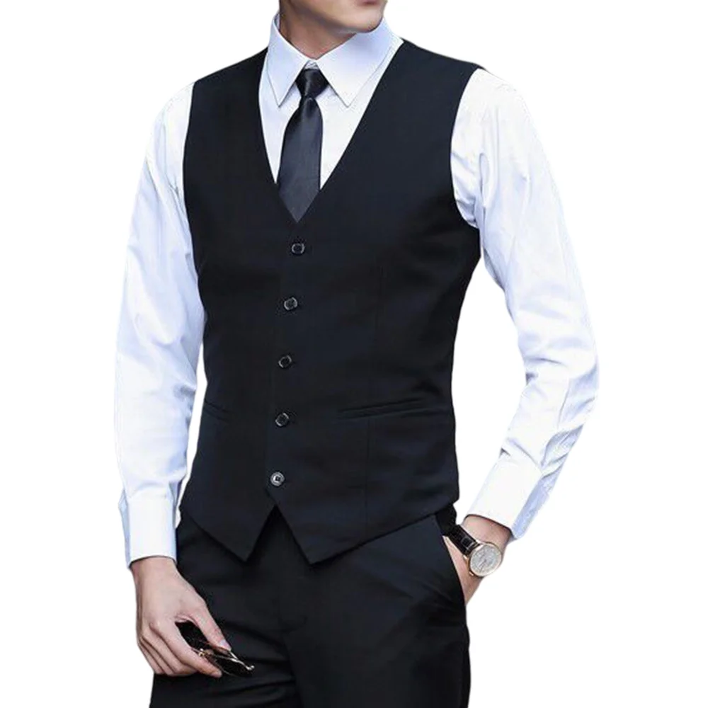 New Men's Classic Formal Business Plus Size Men Solid Color Suit Vest Single Breasted Business Waistcoat Mens Wedding Suit
New Men's Classic Formal Business Plus Size Men Solid Color Suit Vest Single Breasted Business Waistcoat Mens Wedding Suit