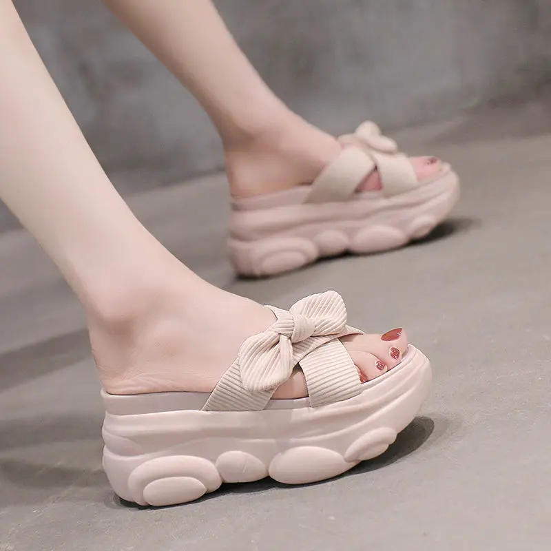 Women's Slippers and Ladies Sandals Outside Kawaii Shoes Heeled Cute with Bow Slides apricot 39 New Style Fashion Normal Stylish
Women's Slippers and Ladies Sandals Outside Kawaii Shoes Heeled Cute with Bow Slides apricot 39 New Style Fashion Normal Stylish