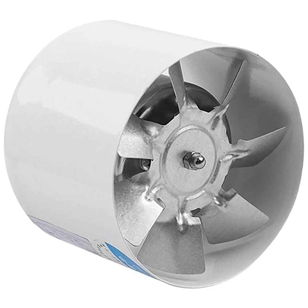 

4 Inch Inline Duct Fan Air Ventilator Metal Pipe Ventilation Exhaust Fan Mini Extractor Bathroom Toilet Wall Fan