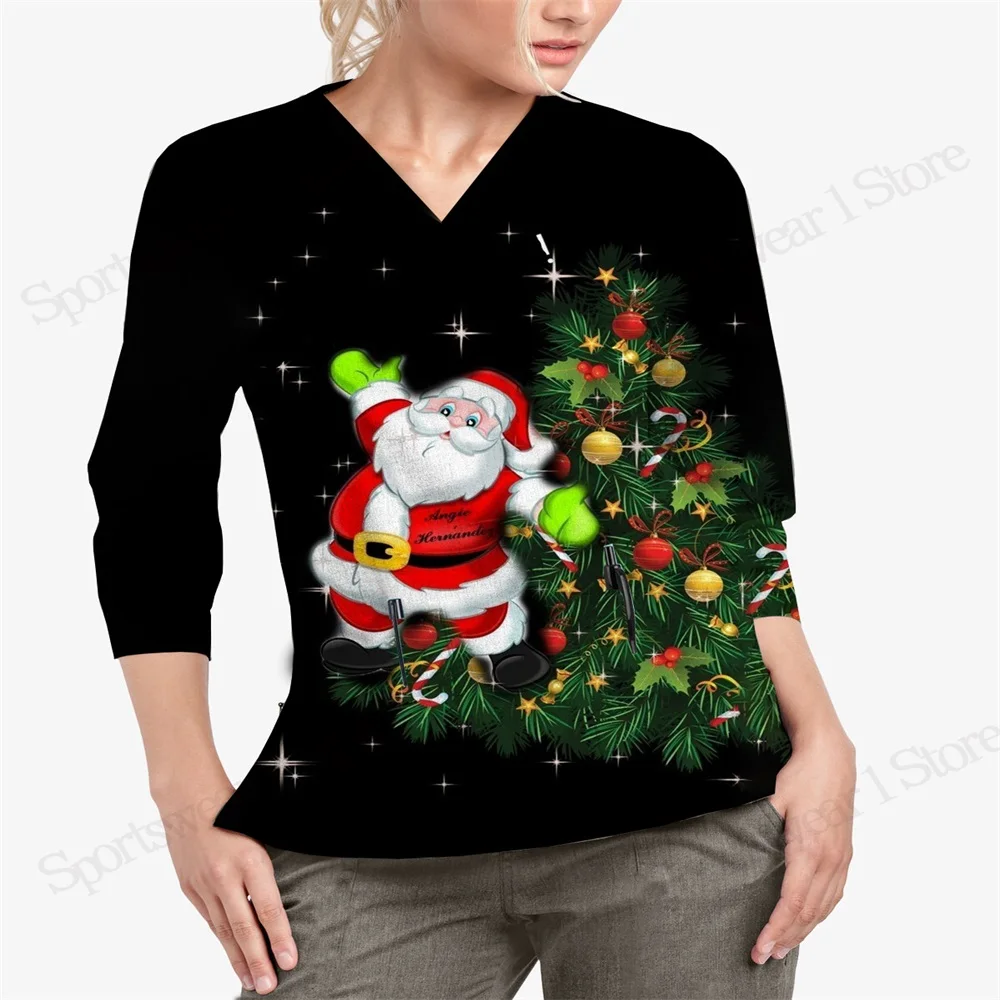 Fashion Top Women Clothes Pocket Woman Clothing V-neck Top With Sleeves Nurse Y 2k Vintage Christmas Korean Y2k Tops One Pieces
Fashion Top Women Clothes Pocket Woman Clothing V-neck Top With Sleeves Nurse Y 2k Vintage Christmas Korean Y2k Tops One Pieces
