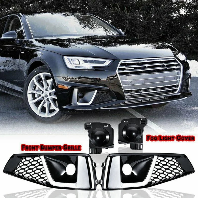 1Set Car Front Lower Bumper Grille Fog Light Cover Honeycomb For A4 B9 S-LINE S4 2019-2020 8WD807681J 8WD807682J
1Set Car Front Lower Bumper Grille Fog Light Cover Honeycomb For A4 B9 S-LINE S4 2019-2020 8WD807681J 8WD807682J