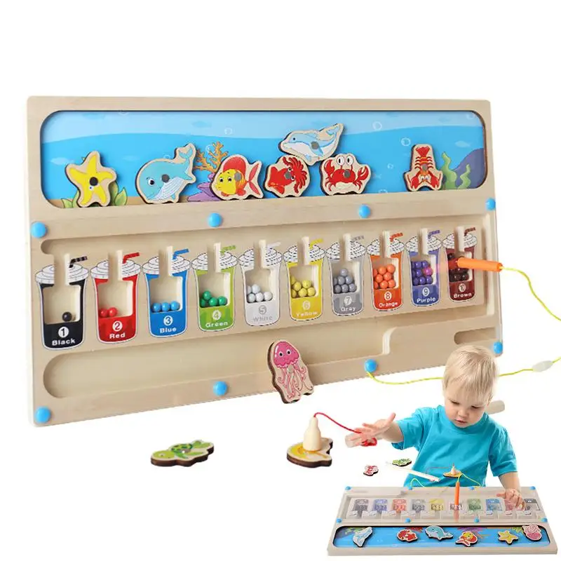 Color Sorting Magnets 2-in-1 Fishing Toddler Game Montessori Toy Magnetic Matching Game Color And Number Magnetic Board
Color Sorting Magnets 2-in-1 Fishing Toddler Game Montessori Toy Magnetic Matching Game Color And Number Magnetic Board