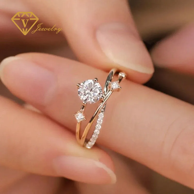Creative Sweet Lover Mosan Diamond Finger Ring Fow Women Wedding Charms Celebrity Party Jewelry Gift
Creative Sweet Lover Mosan Diamond Finger Ring Fow Women Wedding Charms Celebrity Party Jewelry Gift