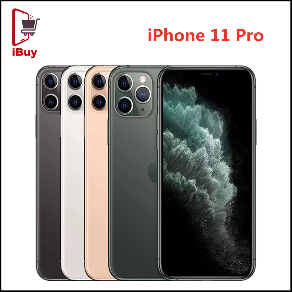 

Unlocked Apple iPhone 11 Pro Mobile Phone 5.8" Screen RAM 4GB ROM 64GB/256GB A13 Bionic 12MP Camera Face ID 4G LTE Cellphone