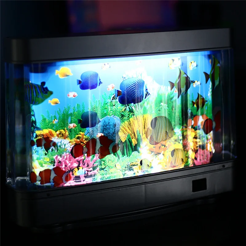 Led Fish Tank Lamp Dynamic Virtual Ocean Dolphin Artificial Tropical Landscape Night Light Cute Room Decoration EU Plug
Led Fish Tank Lamp Dynamic Virtual Ocean Dolphin Artificial Tropical Landscape Night Light Cute Room Decoration EU Plug