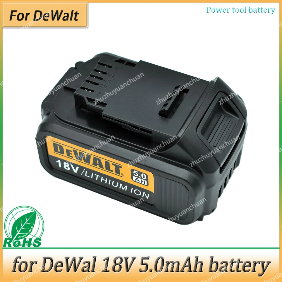 18V 5Ah 6Ah Lithium Battery for DeWalt power Tools DCB184 DCB200 rechargeable electric tool set 20v 5000mah Battery
18V 5Ah 6Ah Lithium Battery for DeWalt power Tools DCB184 DCB200 rechargeable electric tool set 20v 5000mah Battery