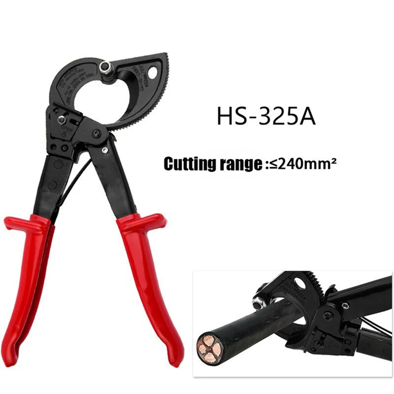 Ratchet Cable Shears Ratchet Wire Cutting Hand Tools Labor Saving Tools Scissors Crimping Pliers Cable Shears Red & Black
Ratchet Cable Shears Ratchet Wire Cutting Hand Tools Labor Saving Tools Scissors Crimping Pliers Cable Shears Red & Black