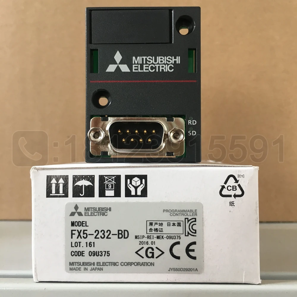 Mitsubishi/ Mitsubishi FX5U Series RS232 Communication Board FX5-232-BD Is Imported.
Mitsubishi/ Mitsubishi FX5U Series RS232 Communication Board FX5-232-BD Is Imported.