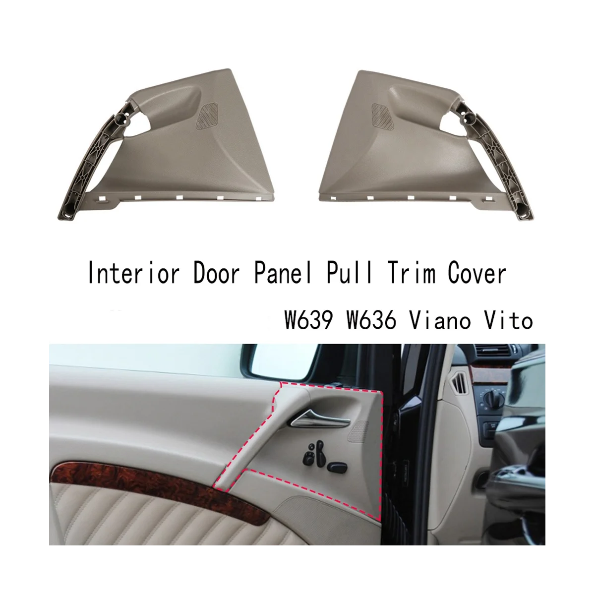 Car Left Inner Handle Interior Door Panel Pull Trim Cover for Mercedes Benz W639 W636 Viano Vito 6397270071
Car Left Inner Handle Interior Door Panel Pull Trim Cover for Mercedes Benz W639 W636 Viano Vito 6397270071
