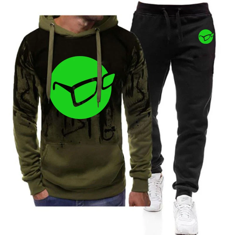 2025 كوردا مستوحاة تحية طباعة الربيع والخريف رجل جديد التدرج اللون مجموعة الرباط هوديس السراويل الطويلة بدلة رياضية 2025 كوردا مستوحاة تحية طباعة الربيع والخريف رجل جديد التدرج اللون مجموعة الرباط هوديس السراويل الطويلة بدلة رياضية