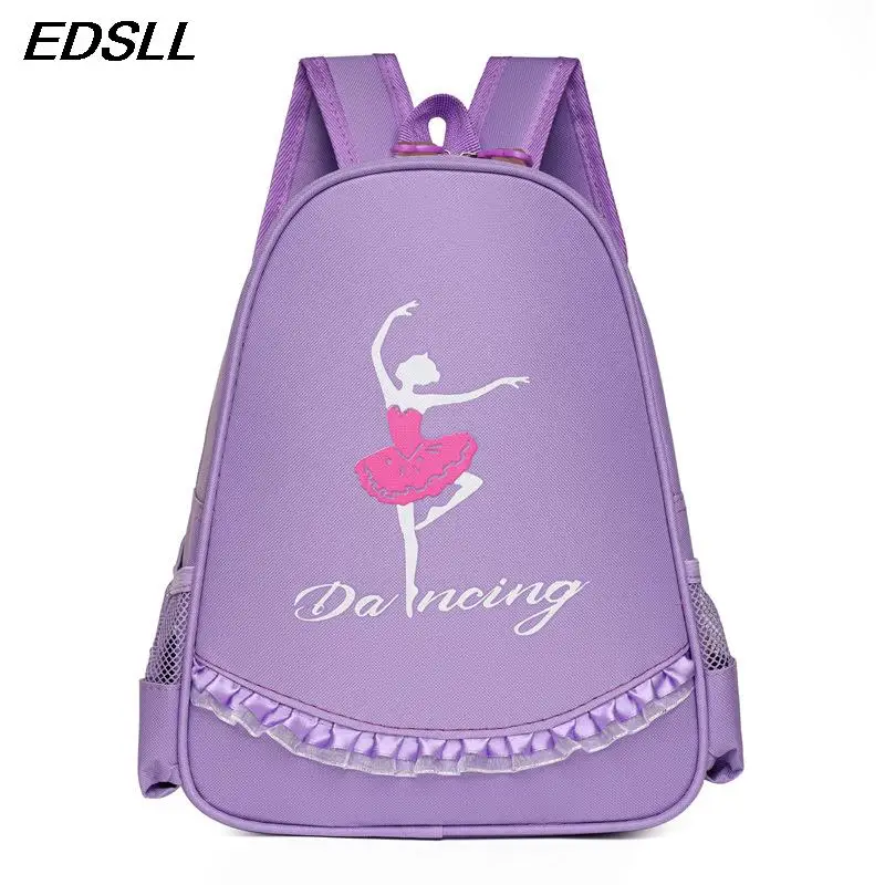 

Children's Shoulder Dance Storage Backpack Kids Durable Schoolbag Sports Bags Latin Ballet Backpack Girls' Princess Dance Bag