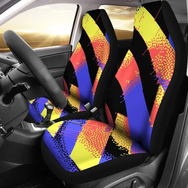 Colorful Diagonal Abstract Art Car Seat Covers Pair, 2 Front Seat Covers, Car Seat Protector, Car Accessories
Colorful Diagonal Abstract Art Car Seat Covers Pair, 2 Front Seat Covers, Car Seat Protector, Car Accessories