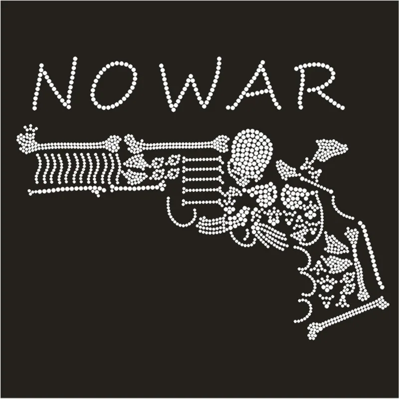 Anti-war Clothing Design Crystals Strass Rhinestone Transfer Patterns T-Shirt Hot Fix Letter Patches Diamond Stickers
Anti-war Clothing Design Crystals Strass Rhinestone Transfer Patterns T-Shirt Hot Fix Letter Patches Diamond Stickers