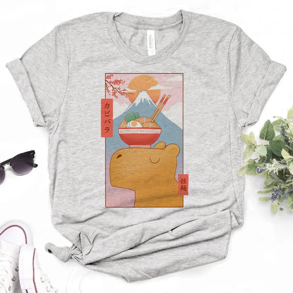 Capybara t shirt women funny harajuku Japanese t shirt female streetwear clothing
Capybara t shirt women funny harajuku Japanese t shirt female streetwear clothing