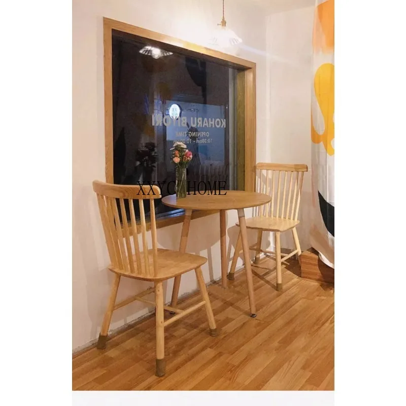 Japanese Dessert Shop Solid Wood Creative Leisure Backrest Commercial Coffee Shop Negotiation Table and Chair
Japanese Dessert Shop Solid Wood Creative Leisure Backrest Commercial Coffee Shop Negotiation Table and Chair