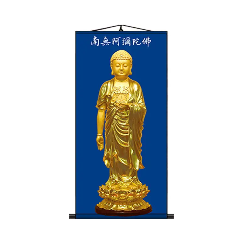 

1 шт. статуя Будды подвесная Живопись портрет домашняя трехмерная Будда Сакьямуни Западная статуя прокрутка Гуаньинь