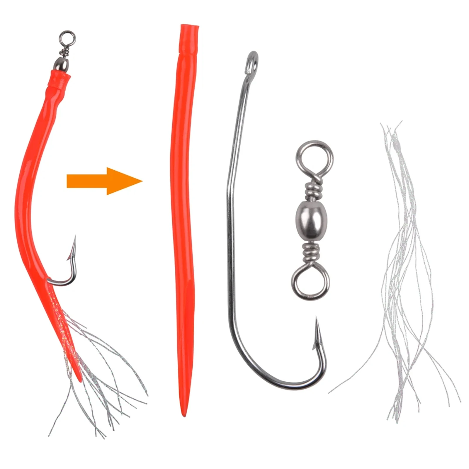Fishing Hook Fishhook 14cm/16.5cm Emulation Feather Fishing Accessories Fishing Eel Tube Cod Fish High Quality
Fishing Hook Fishhook 14cm/16.5cm Emulation Feather Fishing Accessories Fishing Eel Tube Cod Fish High Quality