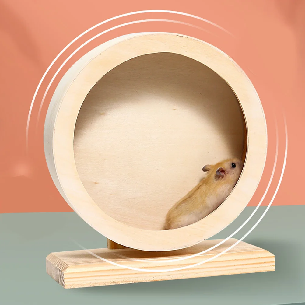 Wooden Hamster Running Wheel Small Pets Exercise Toys Mute Hedgehog Gerbil Silent
Wooden Hamster Running Wheel Small Pets Exercise Toys Mute Hedgehog Gerbil Silent
