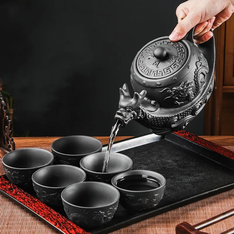 Zisha Teapot Tea Set Large Capacity Chinese Vermilion Teapot Single Pot Kung Fu Tea Set Teaware Kitchen Dining Bar Home Garden
Zisha Teapot Tea Set Large Capacity Chinese Vermilion Teapot Single Pot Kung Fu Tea Set Teaware Kitchen Dining Bar Home Garden