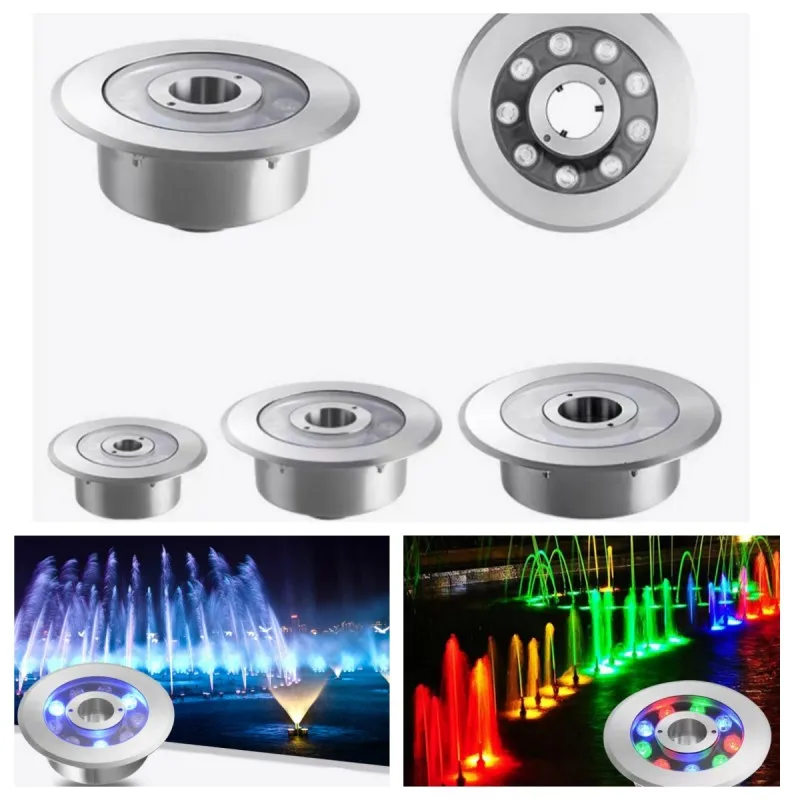 DMX512 RGB LED Fountain Lights Outdoor Waterproof Underwater Lamp 6W 9W 12W18W 24W IP68 Stainless Steel 24V Landscape Lighting
DMX512 RGB LED Fountain Lights Outdoor Waterproof Underwater Lamp 6W 9W 12W18W 24W IP68 Stainless Steel 24V Landscape Lighting
