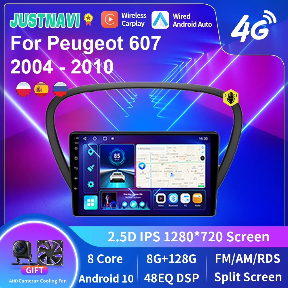 JUSTNAVI QT10 Android 10.0 For Peugeot 607 2004 - 2010 Car Radio Video Player GPS Navigation Serero Carplay 8G 128G No 2 din DVD
JUSTNAVI QT10 Android 10.0 For Peugeot 607 2004 - 2010 Car Radio Video Player GPS Navigation Serero Carplay 8G 128G No 2 din DVD