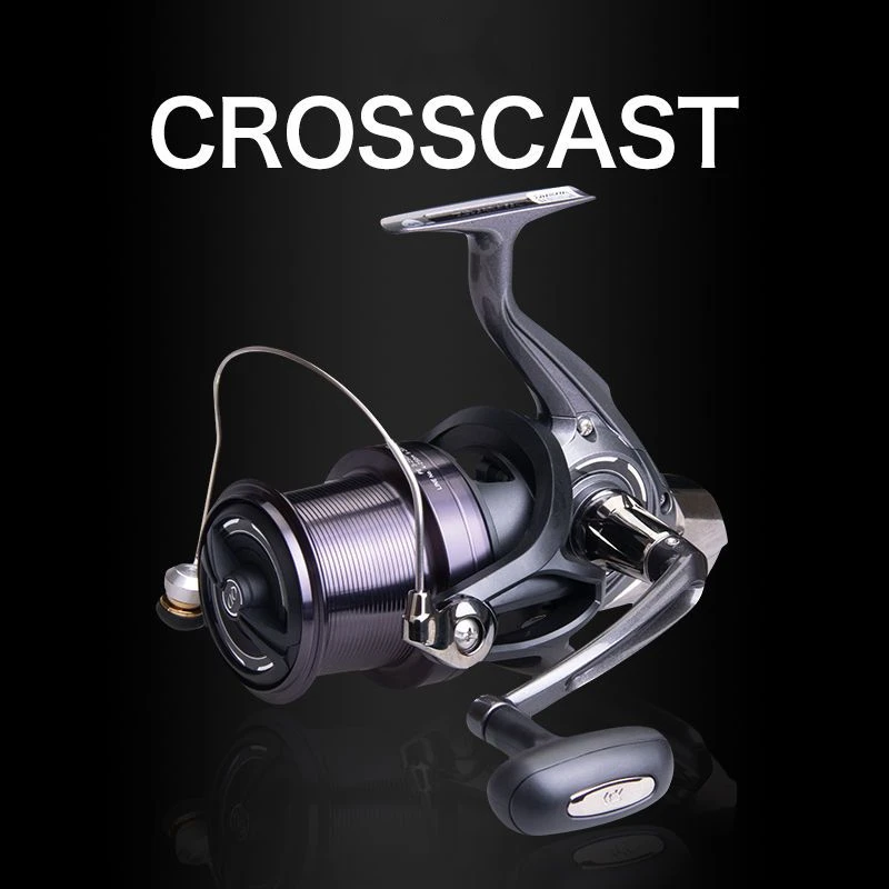 

CROSSCAST-Long Cast Fishing Reel, Crap Reel, Original Gear Ratio 4.1:1, Max Drag 15kg, 4000, 4500, 5000, 5500, 6000, 3 + 1BB