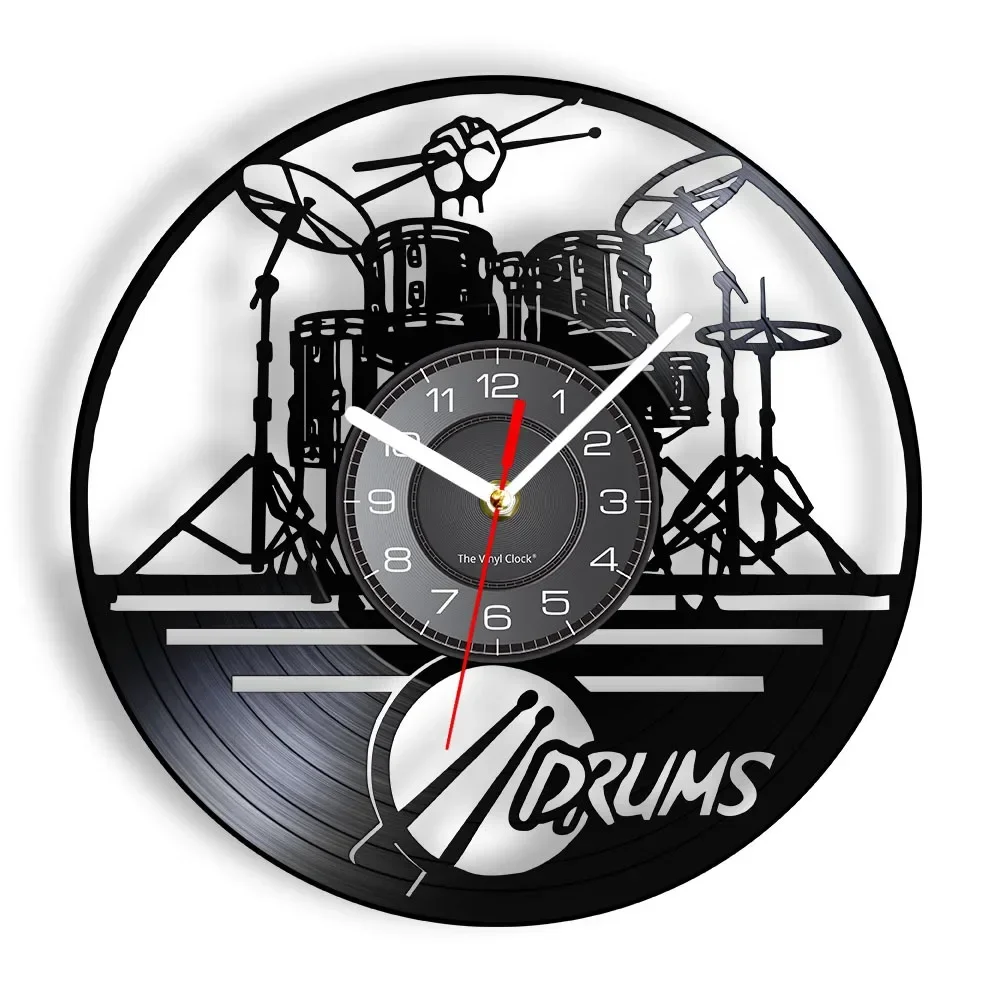 Creative Home Decoration Black Glue Record Wall Clock Creative LED Remote Clock Rack Drum Instrument Shape Wall Clock
Creative Home Decoration Black Glue Record Wall Clock Creative LED Remote Clock Rack Drum Instrument Shape Wall Clock