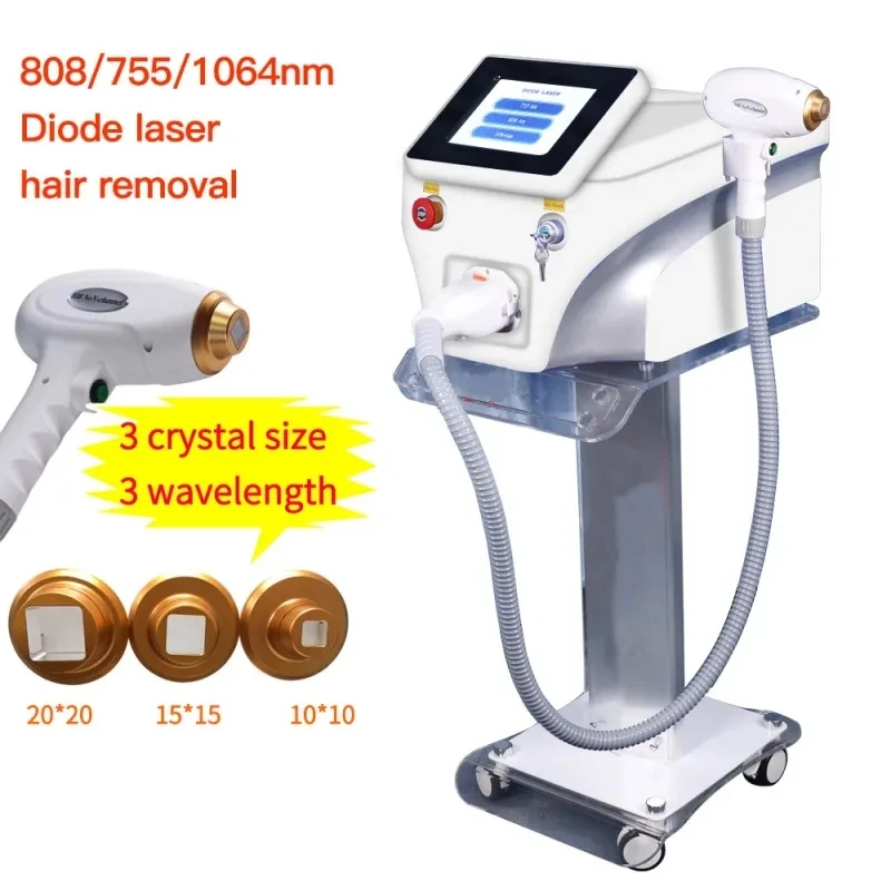 Best Diode Laser 755 808 1064nm Multi Wavelengths Hair Removal Machine Cooling Head Painless Laser Epilator Face Body Hair Remo
Best Diode Laser 755 808 1064nm Multi Wavelengths Hair Removal Machine Cooling Head Painless Laser Epilator Face Body Hair Remo